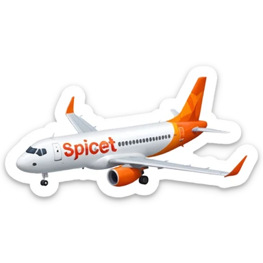 Spicejet A320neo flight sticker
