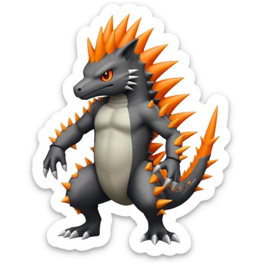 Haxorus (full body) sticker