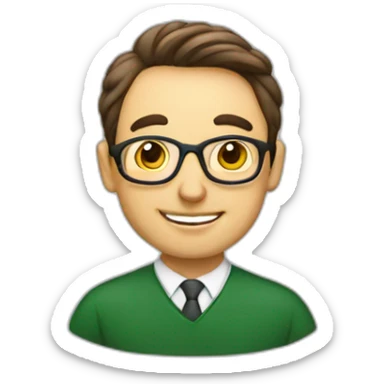 Italian, teacher, happy, great sticker