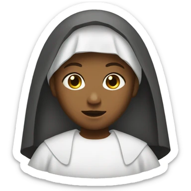 Kid as Mother Mary sticker
