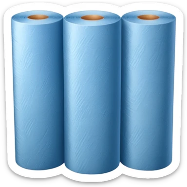 A roll of blue wallpaper  sticker