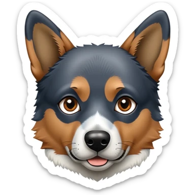 Blue heeler mixed with German shepherd  sticker