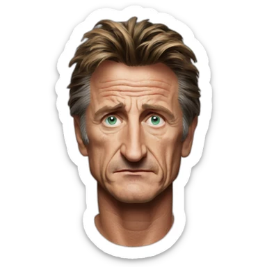 sean penn serious sticker