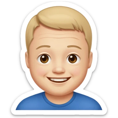 Down syndrome male sticker