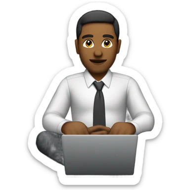 office worker in a taxi cab sticker