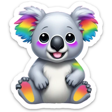 Lisa Frank koala bear ￼ sticker