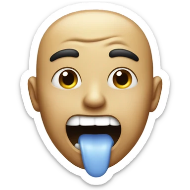 Salivating face sticker