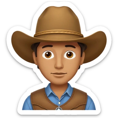 Cowboy Hat Man sticker