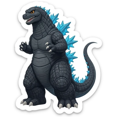 godzilla sticker