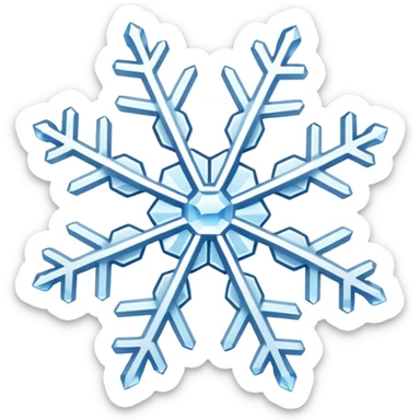 ice snowflake element sticker