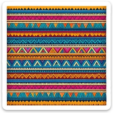 Guatemalan textile pattern sticker