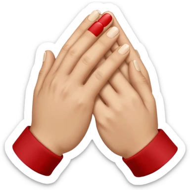 deux mains qui ce croise sticker