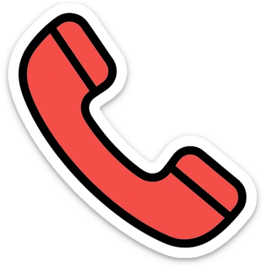 colored telephone icon sticker