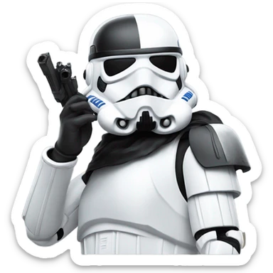 Stormtrooper throwing up west side sticker