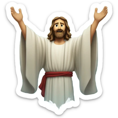 Jesus parting red sea sticker