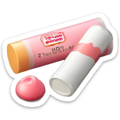 lip balm with label sticker