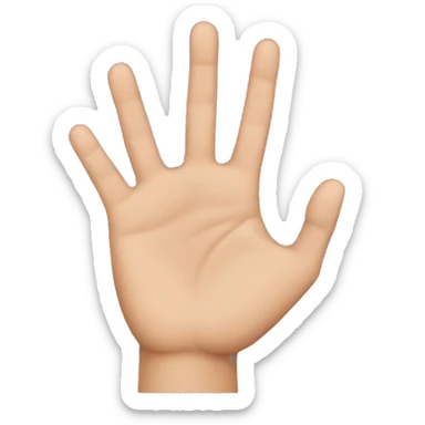 hand sign hiding ring finger sticker