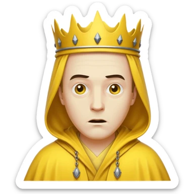 The King in Yellow from by Robert W. Chambers sticker