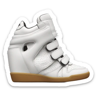 isabel marant wedge sneakers sticker