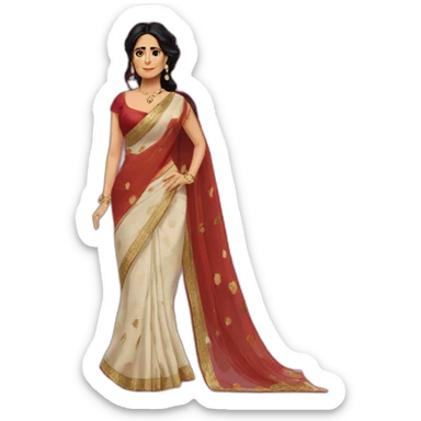 Salma Hayek sari sticker
