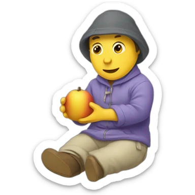 Tchoupi qui est pas content  sticker