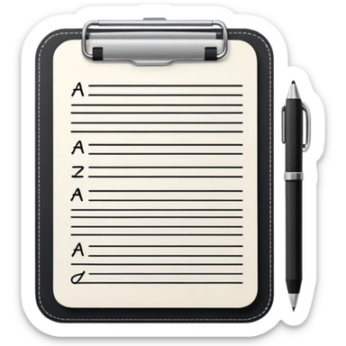 Agenda texto sticker