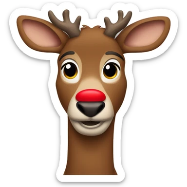Rudolph the red nosed reindeer sticker