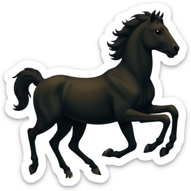 centaur silhouettes sticker