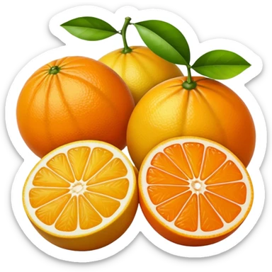 citrus fruits together  sticker