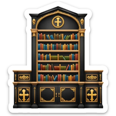 catholic library room sticker