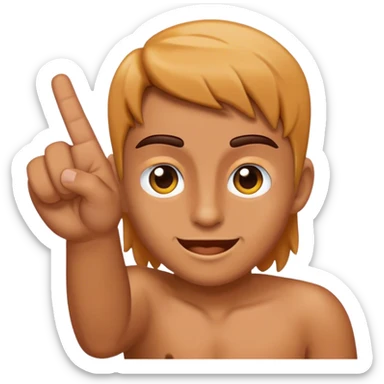 Flipping you off sticker