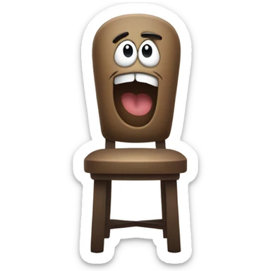 Chair singing “who’s afraid of little old me” sticker