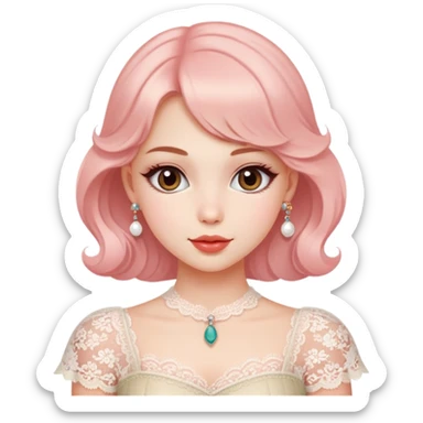 coquette girl  sticker