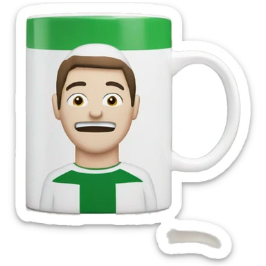 mug with Central Perk sign sticker