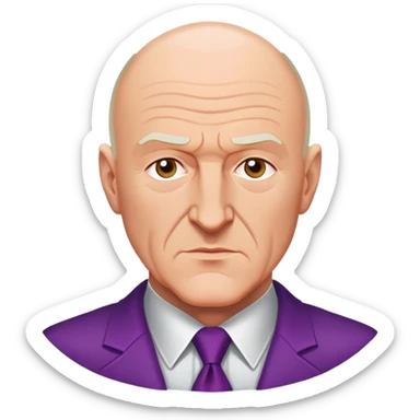 Gene Hackman as Lex Luthor sticker