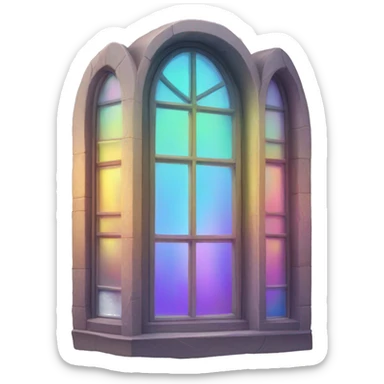 iridescent window sticker
