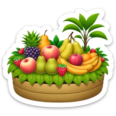 fruit garden bed sticker