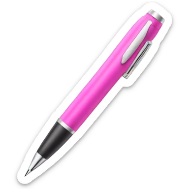 Pink pen sticker