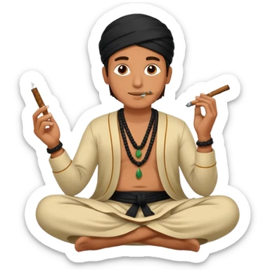 Hukka with khaat sticker