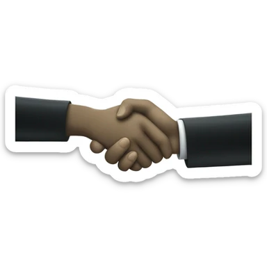 two matrix hands shaking sticker