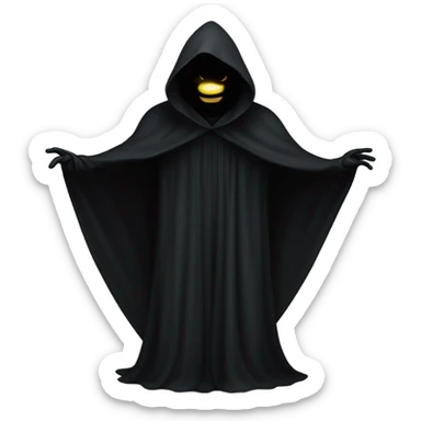 hooded dark figure  sticker