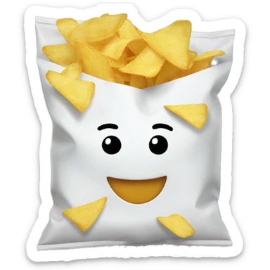 plain bag of chips sticker