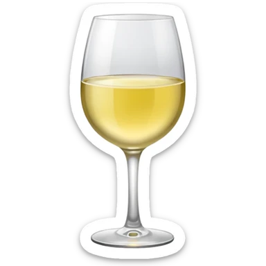 glass of white wine  sticker