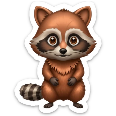 Copper racoon sticker