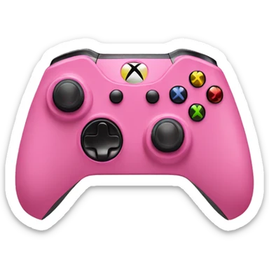 XBOX control pink sticker