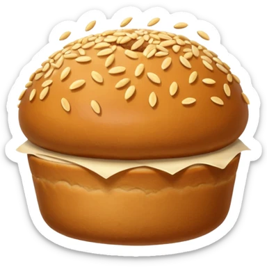 Food bun sticker
