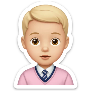 A preppy baby sticker