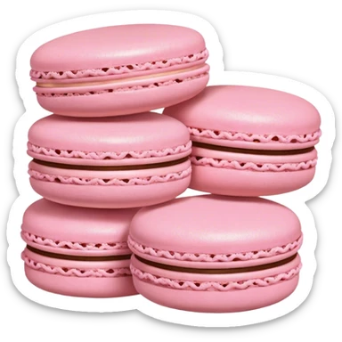 Light pink Macarons sticker