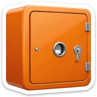 locker orange sticker