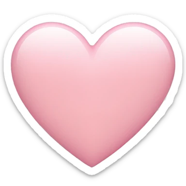 Light pink heart  sticker